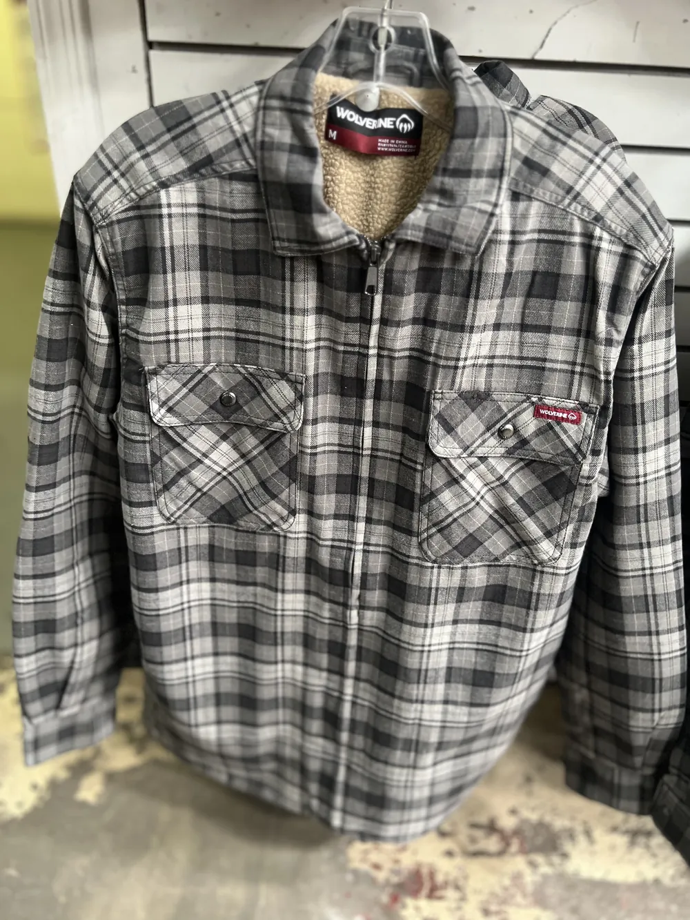 Sherpa-lined plaid flannel jacket, Fall arrivals at Millers Surplus