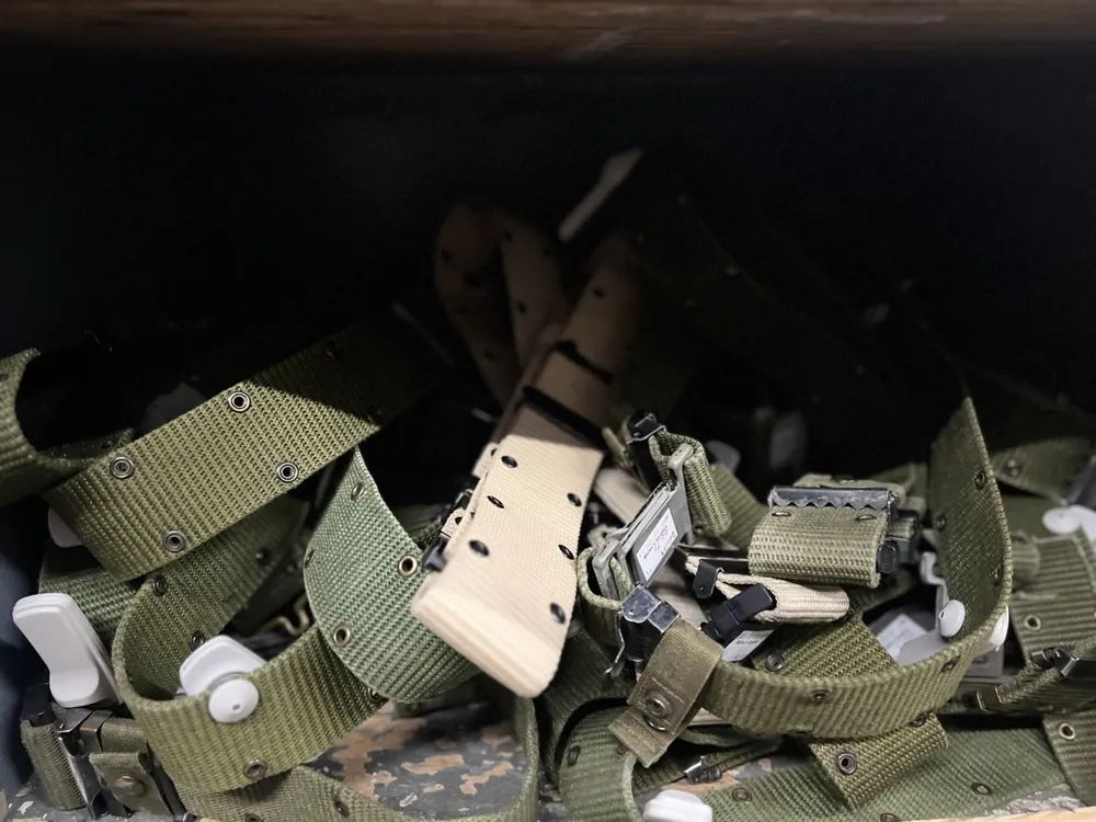 Military web belts and holsters